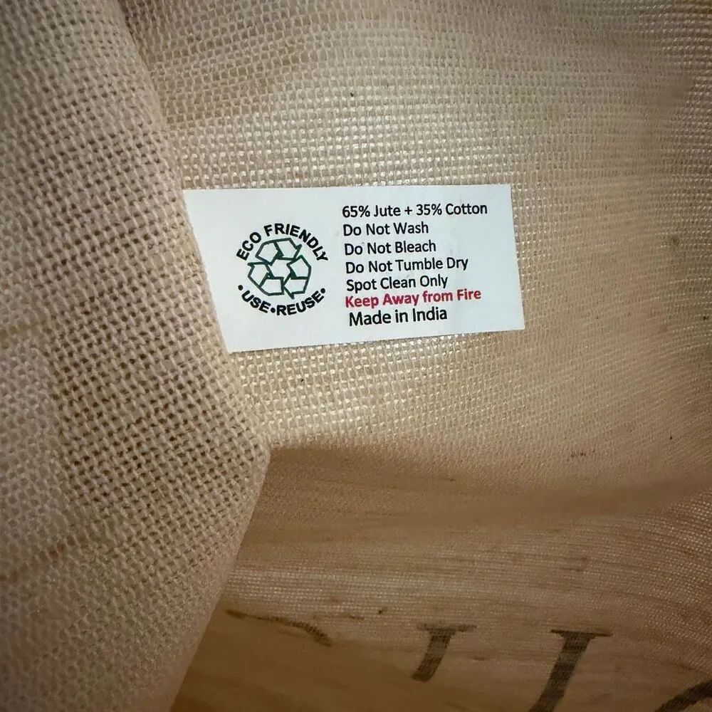 Arhaus Jute Tote Bag — image 4 of 4